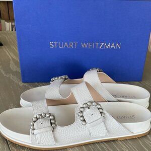 Stuart Weitzman Piper Slide Seashell Sandals